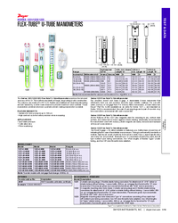 Thumbnail of document Data Sheet - 1221 / 1222 / 1223 Flex-Tube U-Tube Manometer